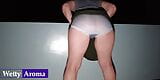 Pee in panties on roof of neighbor's house snapshot 10