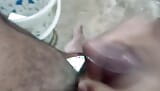 Naughty guy masturbating in Neighbours washroom desi indian lund snapshot 14