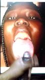 Random Cum Target 25 - Cum Tribute(long tongue black slut) snapshot 1