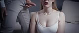 Convinced by the boss, groped and cummed in the mouth - clothedpleasures snapshot 20