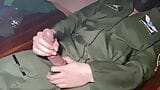 Edge jerk off in TOP GUN jumpsuit. snapshot 7