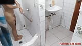 Perverted stepmom her stepson in the bathroom when her husband almost caught them snapshot 2