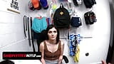 Shoplyfter Mylf - Shoplifter Teen And Her Busty Stepmom Get Slammed By Security Guard snapshot 3