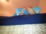 Wife in blue lingerie snapshot 12