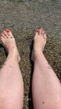 Amateur Outdoors Showing Feet snapshot 10