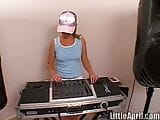 Playful solo dj teen little april snapshot 3