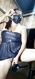 饥渴的黑发拉丁女郎用粗壮的假阳具测试她紧致多毛的阴道的深度 snapshot 3
