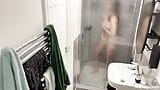 OMG!!! Hidden cam in AIRBNB apartment caught muslim arab girl in hijab taking shower and masturbate snapshot 9