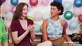 Ersties - lesbiene fierbinți vorbesc despre fetișuri înainte de a avea o orgie snapshot 7