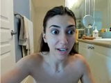 Beautiful talkative  girl in the bathroom snapshot 9