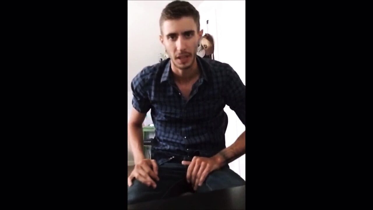 HOT Israeli with HUGE dick jerks off in bedroom