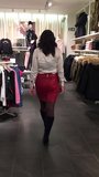 Leren rok rood snapshot 3