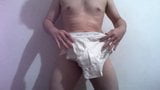 Dancing and showing off my full rise white Jockey Y-fronts snapshot 2