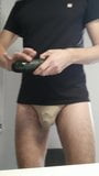 spandex underwear, cucumber and chastity cage cb6000s snapshot 3