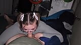 Gave him sexy blowjob with bows in my hair and swallowed snapshot 5