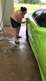 Topless at the car wash snapshot 1