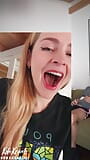 Sexy TikTok star catches her stepbrother jerking off and fucks him - Kate Kravets snapshot 1