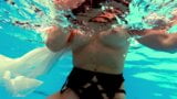 Big tits Anastasia Ocean swimming naked underwater snapshot 16