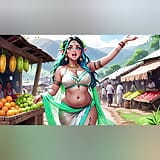 AI Generated Uncensored Anime Indian women in white clothes. snapshot 6