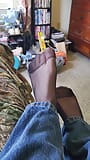 Pantyhose feet short tease snapshot 7