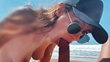 Me- Teen Girl on a Wild Nudist Beach Jerks off, Sucks Dick, Shows Legs Public Outdoor, Blowjob snapshot 9