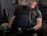 Leather and Cigar Step Dad Cums snapshot 8