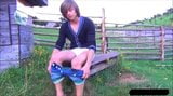 Young Boy William Dildo Fun Field snapshot 3