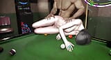 Fuck a sexy hottie on a pool table. snapshot 2