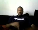 Cute Black Geek Jerks Off & Cums for me snapshot 4