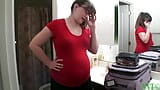 Looking on my 6 and a half months pregnant stepdaughter snapshot 7