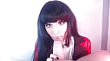 Yumeko Jambami fode escravo com boquete lento, faz latejante pau duro enorme gozada facial snapshot 2