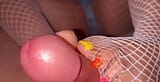 Fishnet footjob and handjob snapshot 11