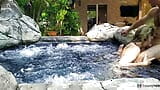 Sexy MILF fucked in jacuzzi outdoor - Amateur Russian couple snapshot 13