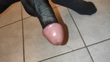 Precum dripping out of my painted Mushroom head Cock snapshot 2