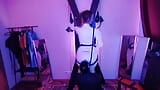 Dominatrix Eva Latex Fuck in Mouth Deepthroath Strapon Slave Femdom BDSM Hardcore Heels Footfetish snapshot 13