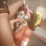 D.Va Loves To Suck Futa Cock snapshot 7