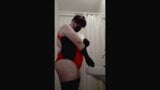 Chubby Femboy being horny in new one-piece Swimsuit snapshot 2