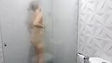 I record my stepsister while she showers, she has a beautiful body snapshot 15