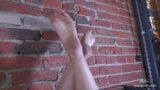 Mistress' Barefoot and Dirty Soles Teasing snapshot 4