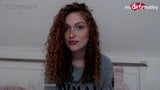 MyDirtyHobby - Young curly teen stretching her tight pussy snapshot 4