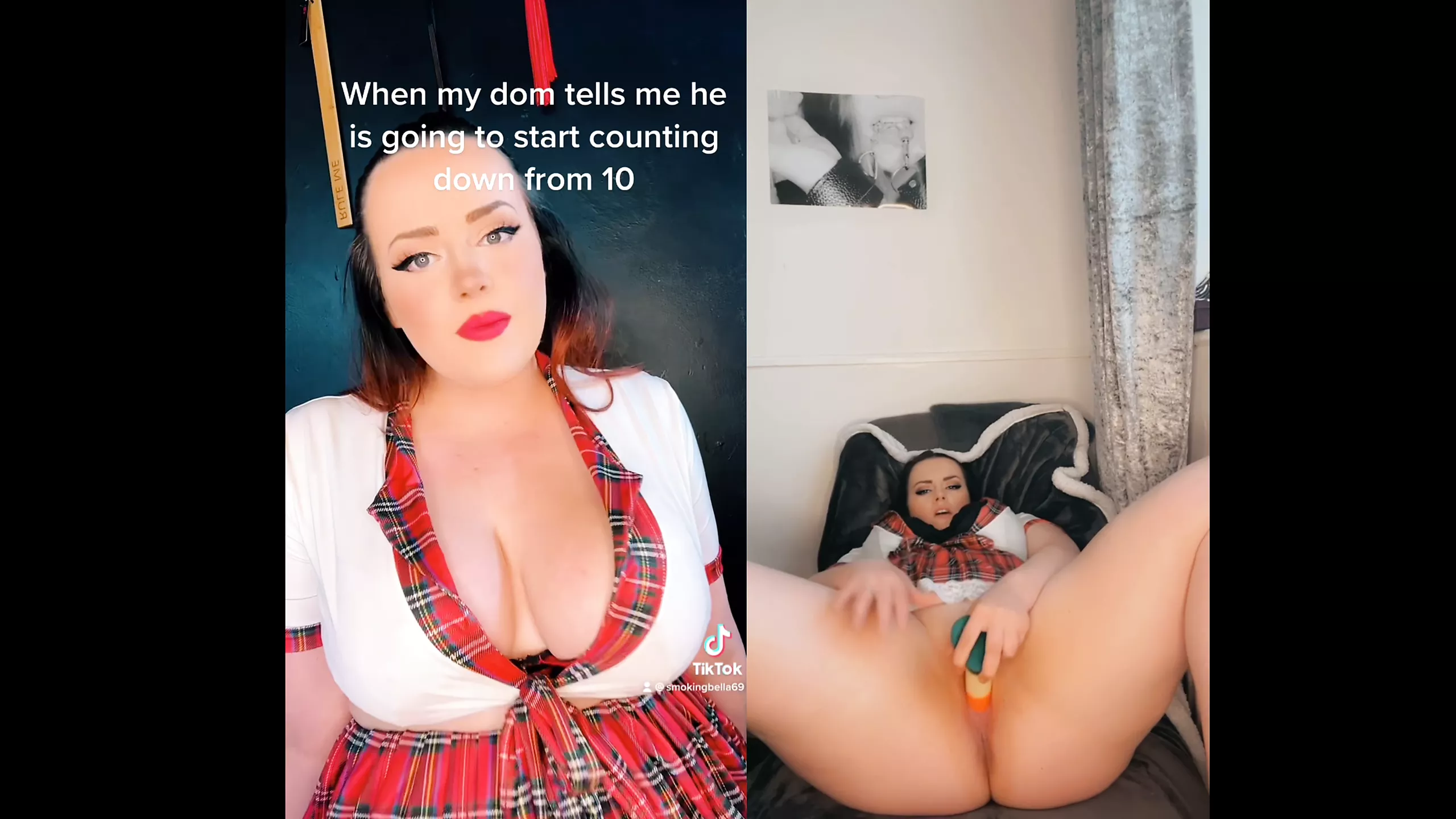 Bella Tiktok vs Real Life: British Naughty MILF Porn