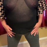 Granny Braless See Through Black snapshot 2