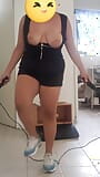 Wife's bouncing boobs jumping the rope snapshot 1