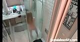 Filming my teen girlfriend naked in the shower snapshot 10