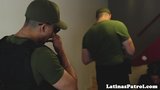 Real latina immigrant rides US officers cock snapshot 3