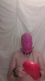 Sissy in training using bondage gear. snapshot 7