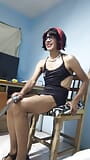 JoseLynne transvestit sexy Mini-kleidershow arsch zuerst snapshot 10