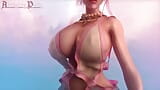 Pretty Princess's Clothes Barely Cling to Her Massive Bouncing Tits snapshot 3