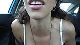 JOI in the car CUM on my tits snapshot 20