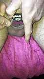 Mijn lul in platte kuisheidskooi met urethrale plug zetten snapshot 15